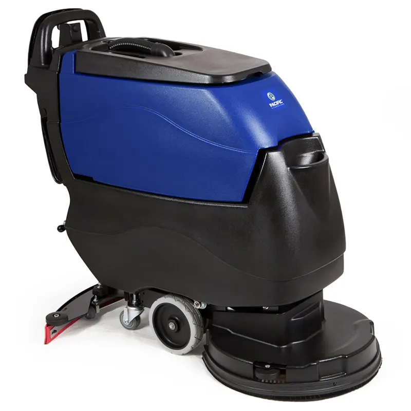black and blue Pacific S20 disk floor scrubber