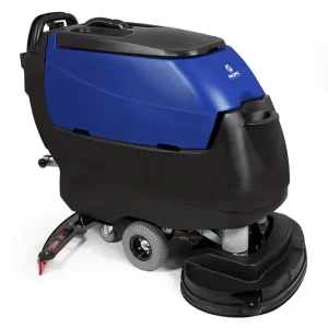 Blue and black 32 inch disk floor scrubber by Pacific